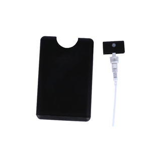Botella de Perfume de Bolsillo de 20 ml, Blanca y Negra, Tipo Tarjeta de Crédito, de Plástico, Vacía, para Desinfectante de Manos, con Pulverizador de Bomba y Serigrafía - Product Image 5