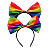 Sweet Style Cheer Bandeau Tissu Drapeau National Motif Bowknot pour la Décoration de Cheveux-pour la France Croatie Allemagne USA Corée Royaume-Uni