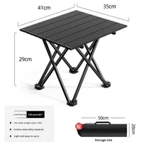 Table pliante légère en métal, style pastoral, rectangulaire, petite, pour camping, pique-nique, bureau, extérieur, salle à manger, portable