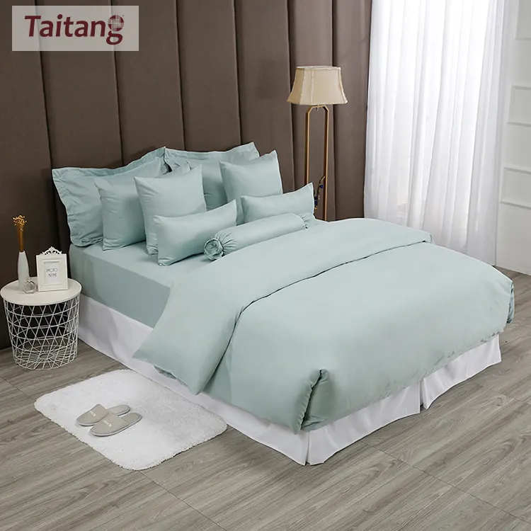 Taitang-Juego de ropa de cama de algodón, ropa de cama de tamaño Queen/King, 4 Uds. En línea