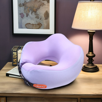 Expérience de sommeil réelle - Coussin de voyage en mousse à mémoire de forme pour le cou et les épaules, idéal pour les longs trajets en avion ou en voiture - Super doux, léger, en forme de U