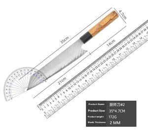 Ensemble <span class=keywords><strong>de</strong></span> couteaux <span class=keywords><strong>de</strong></span> <span class=keywords><strong>chef</strong></span> légers en acier inoxydable pour femmes, manche en bois, design ambidextre, lames à bord droit, <span class=keywords><strong>cuisine</strong></span> durable - Product Image 5