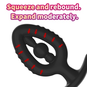 3 uds tapón <span class=keywords><strong>Anal</strong></span> de silicona en forma de corazón tapón <span class=keywords><strong>Anal</strong></span> hueco, entrenador masaje ano expansión productos sexuales BDSM juguetes para hombres mujeres Gay - Product Image 4
