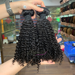 Extensions de cheveux vierges bouclés crépus de qualité supérieure 12A 12 à 30 POUCES en stock, extensions de cheveux vierges brésiliens non traités - Product Image 1