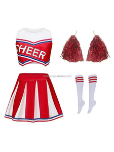 Costume de <span class=keywords><strong>Cheerleader</strong></span> pour Spectacle Scénique de Club de Musique du Lycée, <span class=keywords><strong>Déguisement</strong></span> de Fête d'Halloween, Costume de Cosplay Familial - Product Image 1