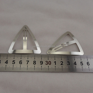 6cm चांदी बड़े त्रिकोण धातु तस्वीर बाल क्लिप DIY महिला बड़ा पक्ष Hairpins के लिए लीड मुक्त <span class=keywords><strong>Nickle</strong></span> नि: शुल्क - Product Image 5