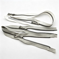 Accessoires vestimentaires, fermeture éclair en métal pour vêtements, manteaux, sacs, couture, fermeture éclair en métal multicolores à extrémités ouvertes