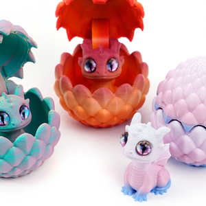 Vashine Matériaux PLA imprimés en 3D respectueux de l'environnement DRAGON avec œuf, Dragon volant créatif en plastique, Œuf de dinosaure, Jouets de rénovation imprimés en 3D - Product Image 3