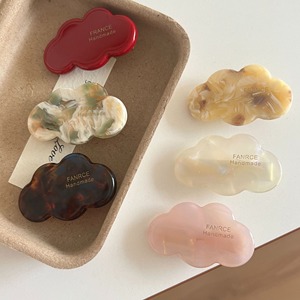 Ацетатная мини-заколка для волос в форме облаков - Product Image 2
