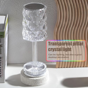 Lampe de table portable haut de gamme moderne à LED sans fil en plastique, rechargeable avec variateur tactile - Product Image 2