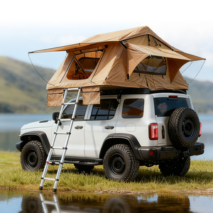 Portaequipajes <span class=keywords><strong>de</strong></span> Techo Plegable y Ajustable para Automóvil, con Techo Suave Automático, Cama <span class=keywords><strong>de</strong></span> Camping Espaciosa, Tela Oxford Resistente, Montaje en Techo <span class=keywords><strong>de</strong></span> Aleación <span class=keywords><strong>de</strong></span> Aluminio, Fácil <span class=keywords><strong>de</strong></span> Instalar - Product Image 3