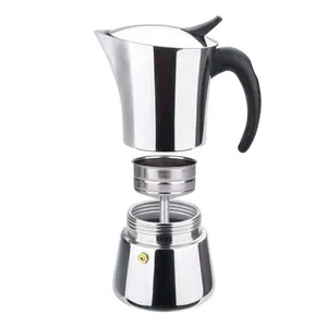 Moka Valve tera çift vana Valve Pot Espresso makinesi paslanmaz çelik Pot Pot paslanmaz çelik