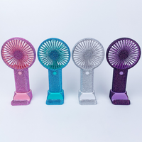 Sèche-Cheveux à Main en Diamant Mini Ventilateur Portable pour Extensions de Cils