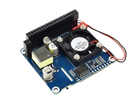 Waveshare Power Over Ethernet HAT (B) pour Raspberry Pi 3B+/4B et réseau PoE 802.3af avec écran OLED