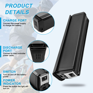 थोक डाउनट्यूब किंग कोंग SYR-012 36v 48v 52v 10 आह 20a 25ah 2 लिथियम इलेक्ट्रिक बाइक बैटरी पैक, 500w 750w 1000w मोटर के लिए - Product Image 3