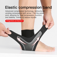Attelle de cheville réglable, flexible, respirante en Spandex et Nylon, protection et soutien par compression pour le basketball, la course à pied et les sports, unisexe