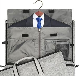 Free Sample Wholesale New Non Woven Cloth Personalised <b>Zip</b> <b>Lock</b> Foldable Travel Suit Cover Garment <b>Bag</b> With Pocket - Product Image 5