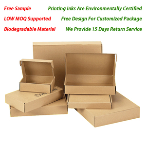 Vente en gros de boîtes d'emballage en carton ondulé brun kraft, boîtes en papier personnalisées et sûres pour crème contour des yeux, boîtes en papier avec logo - Product Image 2