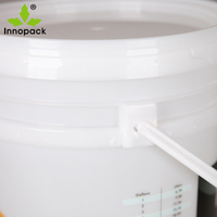 Matériau PP 25 litres impression par transfert de chaleur pour les produits chimiques fûts de stockage des aliments seaux barils