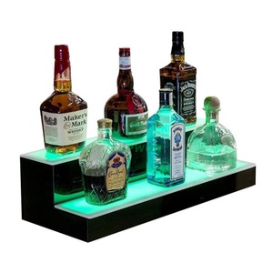 Tùy chỉnh cửa hàng bán lẻ Acrylic hiển thị <span class=keywords><strong>3Tier</strong></span> Acrylic hiển thị đứng rượu sâm banh Whisky Vodka bia nước giải khát rượu Acrylic hiển thị giá - Product Image 4