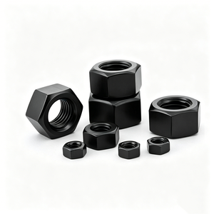 Tuercas Hexagonales de Óxido Negro de Alta Precisión, Tornillos de Acero al Carbono para Proyectos de Ferretería para Muebles - Product Image 1
