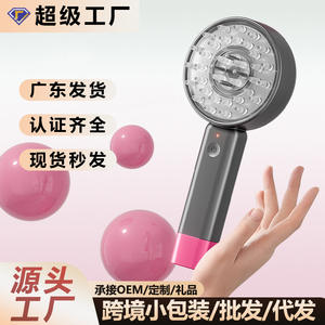 Peigne de massage électrique du cuir chevelu S930 avec vibration, lumière rouge et bleue, appareil de soin des cheveux pour usage domestique, gris, blanc, orange, rouge - Product Image 4