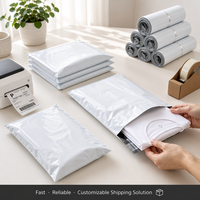Sac d'expédition biodégradable pour vêtements, sous-vêtements et chaussettes, avec logo personnalisé, polymailer 120 microns pour l'emballage des vêtements