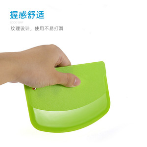 Grattoir à pâte en plastique rectangulaire, outil de pâtisserie non toxique pour la fabrication de gâteaux - Product Image 4