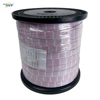 Cable Plano UL20080 con Clasificación de Temperatura 80, 99.9% Cobre Trenzado Puro, Aislamiento de PVC Codificado por Colores, 300V 28AWG