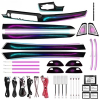 Kit d'éclairage d'ambiance dynamique pour BMW Série 5 F10 F11 F18 2011-2017, 256 couleurs LED, éclairage intérieur de voiture