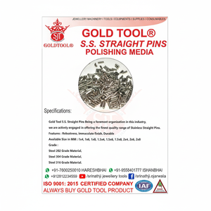 Alfileres rectos de herramientas y equipos de joyería de herramientas de oro - Product Image 1