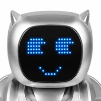 Robot chien IA, compagnon de bureau, jouet interactif intelligent, commande vocale, programmable, marche, écran LED, argent