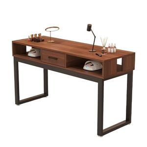 Nail table retro upgrade American <b>clip</b> on lamp economy nail salon table single or double person internet celebrity minimalist Ja - Product Image 1