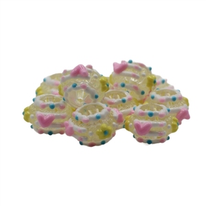 Cuentas sueltas de aceite pesado pintadas a mano para joyería DIY, bolígrafos con cuentas, cordones para teléfono, colgantes para coche, dijes para bolso, lazos para el pelo y manualidades. - Product Image 5