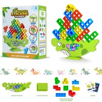 Jeux d'empilage d'équilibre pour enfants, jouet de puzzle pour tout-petits, jouets sensoriels éducatifs Montessori pour les enfants de 3 ans, blocs de construction de tours, cadeaux pour enfants