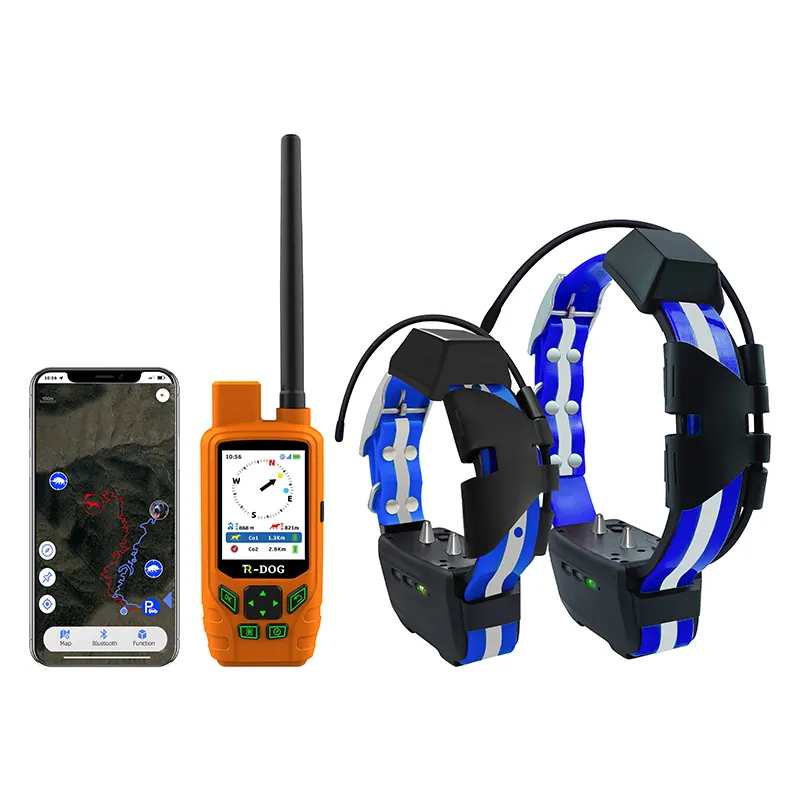 Rastreador GPS para perro de caza Seguimiento en tiempo real Geofence de larga distancia sin SIM Seguimiento y entrenamiento Impermeable IPX7