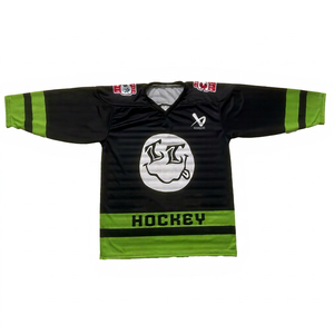 Maillot de hockey sur glace d'été avec impression numérique personnalisée 100% polyester faible MOQ - Product Image 1
