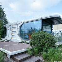 Maison-conteneur capsule spatiale haut de gamme personnalisée, micro-maison compacte, hôtel, bureau avec artisanat modulaire haut de gamme 11,5*3,4*3,25m