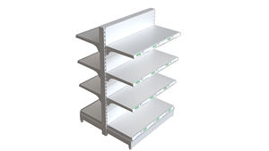 Estanterías de supermercado estilo isleño populares, unidad de góndola de doble cara con estanterías de extremo para exhibición en pasillos centrales - Product Image 4