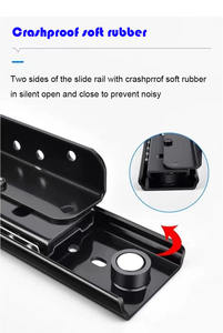 <span class=keywords><strong>Rail</strong></span> coulissant de fenêtre en <span class=keywords><strong>baie</strong></span> robuste pour bureau à tiroir dissimulé - Product Image 3