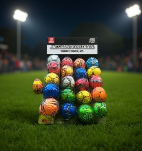 Pallone da Calcio Metallizzato Yedach Misura 5, Motivo Solido, Confezione da 20 Pezzi in Polybag - Product Image 2