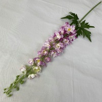 NINI Fleurs Artificielles en Gros, Grandes Fleurs de Delphinium en Soie Bleues et Violettes, Delphinium Larkspur pour Mariage et Décoration Intérieure