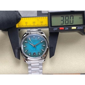 Montre mécanique de luxe de qualité supérieure, étanche, 38 mm, mouvement VS Factory 8800, 50 bars, bracelet en cristal de saphir turquoise - Product Image 6