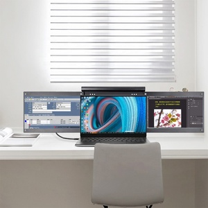 卸売13.3インチx2IPSフルビューポータブルモニタートライスクリーンモニター拡張ラップトップスクリーン - Product Image 2