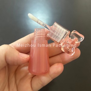 ISMAN Tubos <span class=keywords><strong>de</strong></span> Brillo Labial Mini <span class=keywords><strong>de</strong></span> 2.5ml con Diseño <span class=keywords><strong>de</strong></span> Lazo, Envases Vacíos para Colorete Líquido, Envases para Corrector en Rosa y Negro, Logotipo Personalizado - Product Image 6