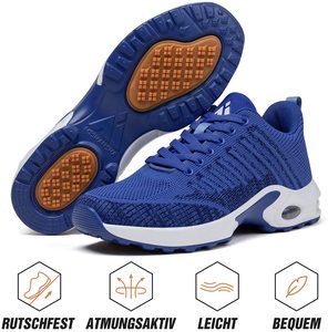 Zapatillas deportivas ligeras para mujer, zapatos informales transpirables con cojín de aire, color negro, para correr, venta al por mayor, 2021 - Product Image 6