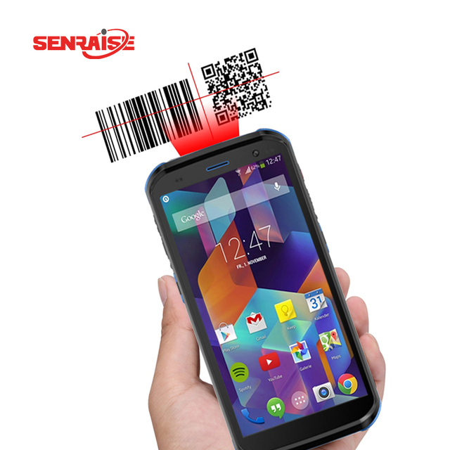 Best BT Handheld Barcode Scanner Android 11 PDA NFC Scanner with Thermal Printer IP68 Stock