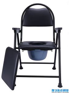 Silla de Inodoro Plegable de Acero para Personas Mayores, con Cubo de Seguridad para Uso en el Baño - Product Image 5