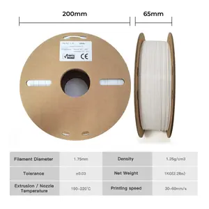 1.75mm Raw Material US/Taiwan 3D Printer PLA/ABS/PCL/TPU/PETG/HIPS/NYLON Reel Filament 1kg