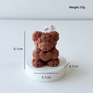 Creative Rose Heart Bear Aromaterapia candela di San Valentino regalo <span class=keywords><strong>per</strong></span> il suo commercio all'ingrosso romantico camera da letto decorazione - Product Image 6